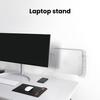 Ergonomic Laptop Storage Stand Acrylic Wall Mount Holder, Space Saving Adjustable Stand, Adhesive And Screw Vertical for Desk Dual Installation Ways,