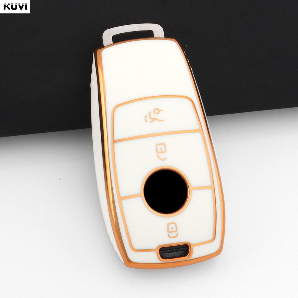 Fashion TPU Car Key Case Cover for Mercedes Benz E C S GLC Class E200 E400 E63 W213 S550 S560 C260 A200 Key Shell Protector