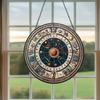 Bunter Acryl-Sonnenfänger Astrologisches Rad Tierkreiszeichen Fensterhänge-Dekoration Buntglas-Effekt Sonnenfänger-Panel für Haus Garten Dekoration