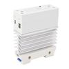 Single Phase SSR Module, 60A   State Relay, 70-280V AC to 24-480V AC, with Heat Sink for Standard 35mm Rail Mounting Design, Moisture Resistance