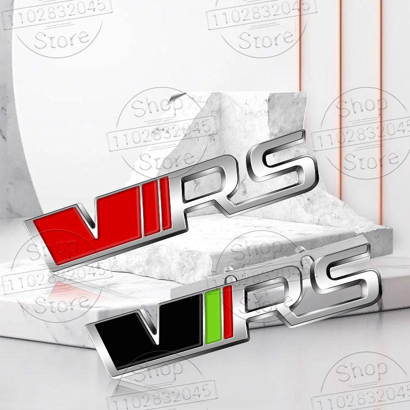 1Pc Metal Car Stickers VRS Logo For Octavia 2 3 Kamiq Kodiaq Karoq RS Superb Fabia Rapid Favorit VRS Emblem Badge Accessories