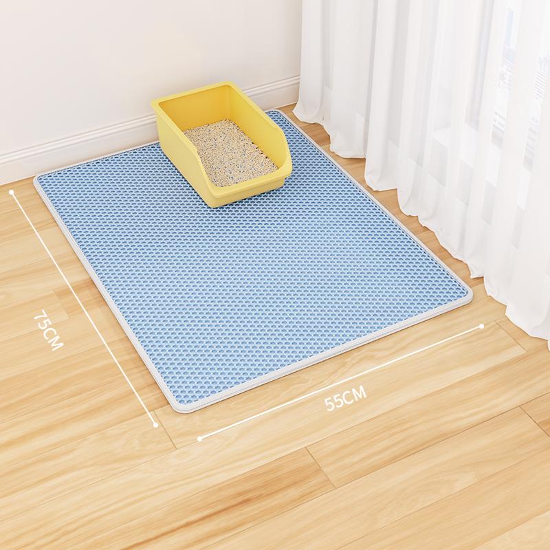 Cat Litter Mat: Anti-Tracking, Anti-Splash, Double Layer, Leak-Control Mat for Cats