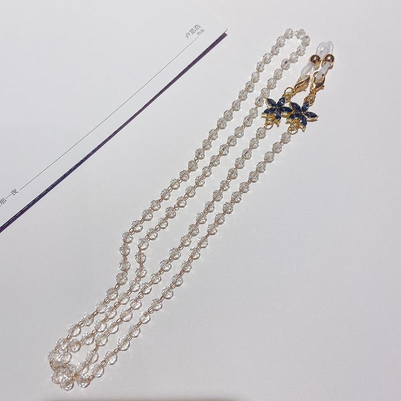 

Handong Gate Mask Chain Flower Rhinestone Neck Women S Chain Non-Slip Glasses Chain Mask Non-Slip Lanyard