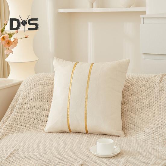 Samt Kissenbezug 18x18 Zoll Luxus Kissenhülle mit Verdecktem Reißverschluss Dekorative Sofa Wurfkissenhülle für Wohnzimmer Bett