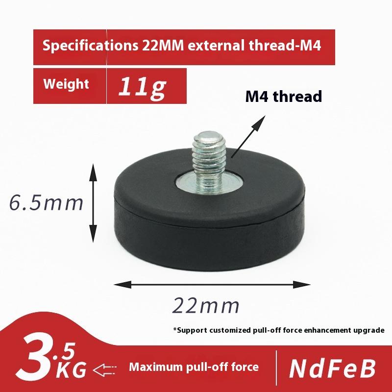 1 Piece Led Work Light Bar Holder Suv Offroad Diy Accessories 22/31/36/43Mm M4 Bolt Magnetic Base Mount Bracket Clamp