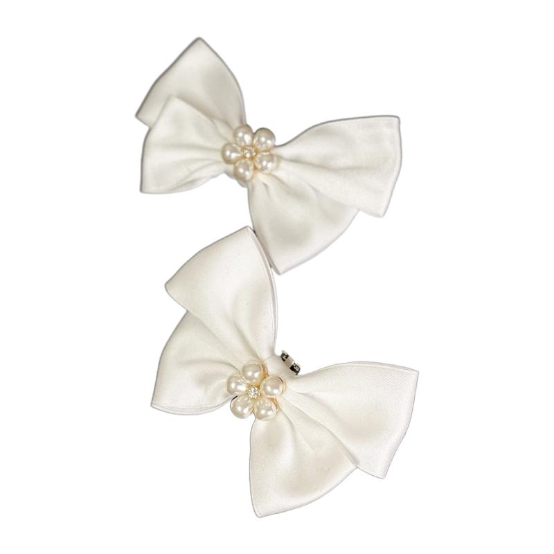 Elegant Bowknot Shoe Clip for Flats Pumps Decorative Shoe Accessories Clip Women Wedding Party Shoe Decorations Clip