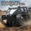 C8812 LED Light Full Scale Tracked Tank Simulation Model Toy RC Car Model Drift Remote Control Off-Road Vehicle Boy Gift