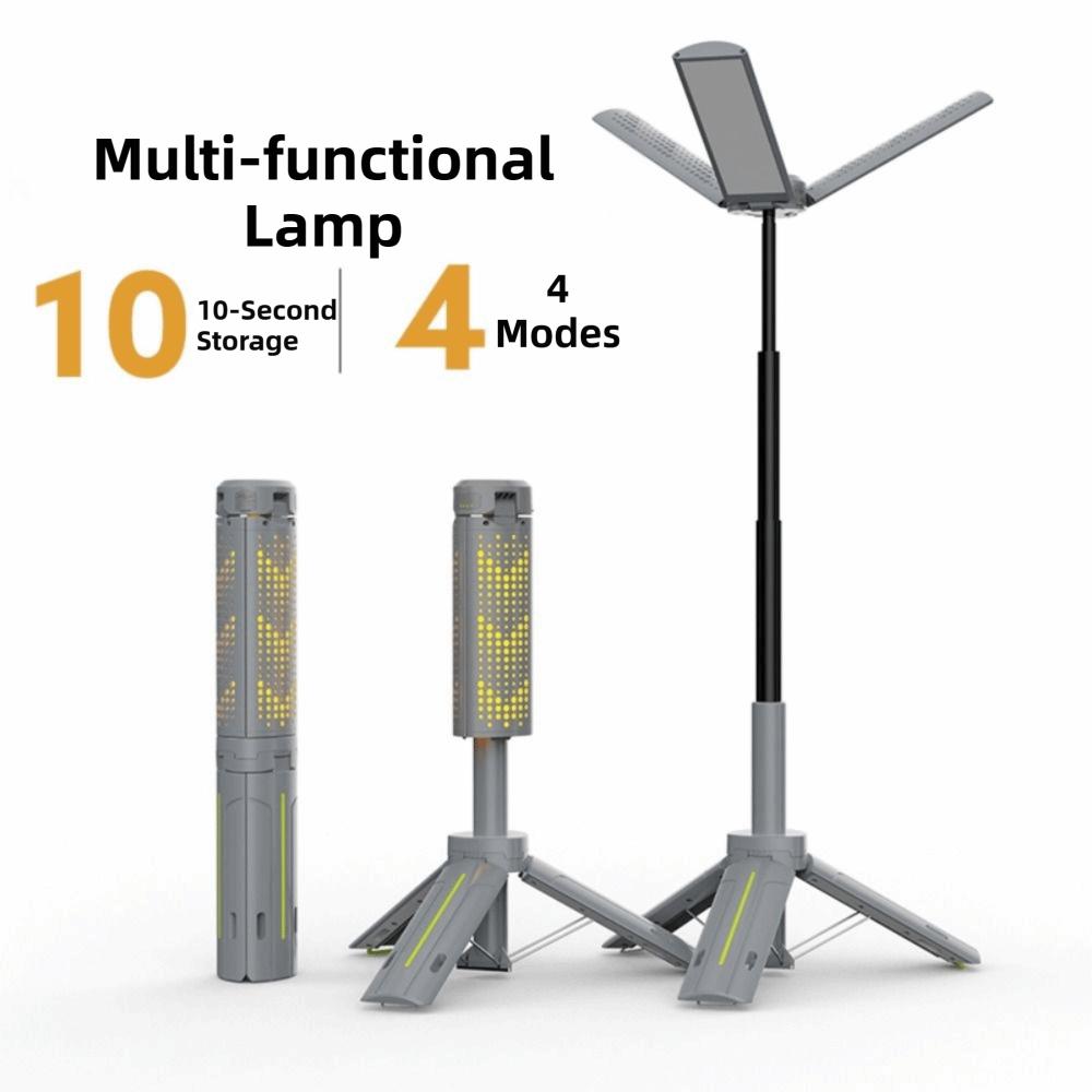 LED Light Source Folding Camping Light Stepless Dimming Built-in Power Bank Lamp  Fishing Trips