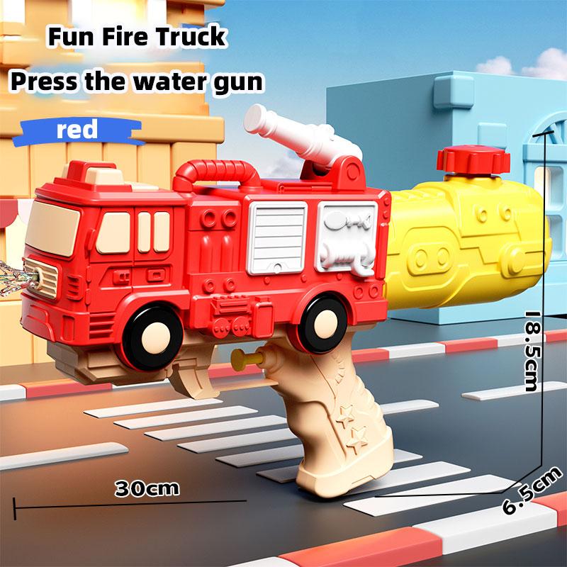 Детский водяной пистолет в форме пожарной машины, летний пляжный водяной пистолет, водяной пистолет для вечеринки, детский фестивальный игрушка