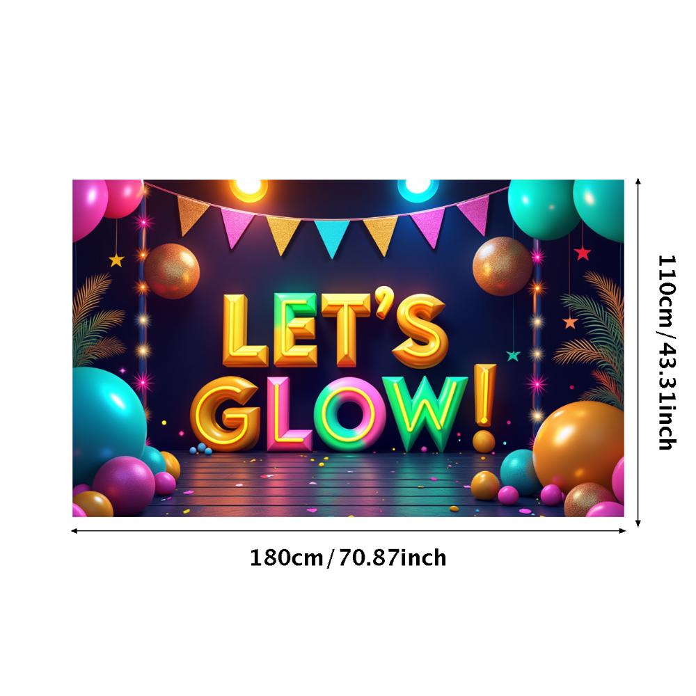 Photo Prop LED Neon Banner Party Decoration Glow Effect Neon Sign For Festival Decoration Party Celebration Night Event