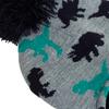 Toddler Knit Beanie Hat with Dinosaur Jacquard Pattern Earflap Design Pom Pom Top Kids Winter Warm Soft Stretchy Hat for Boys Girls