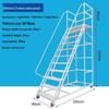 Mobile Extendable Ladder Truck for Warehouse and Supermarket Use