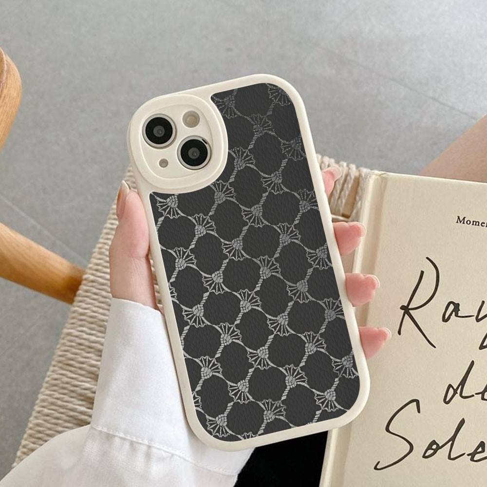 

High End Fashion Brand J-Joops Logo Phone Case For IPhone 11 12 13 14 15 16 Pro Max Plus Leather Cover iPhone 15 pro