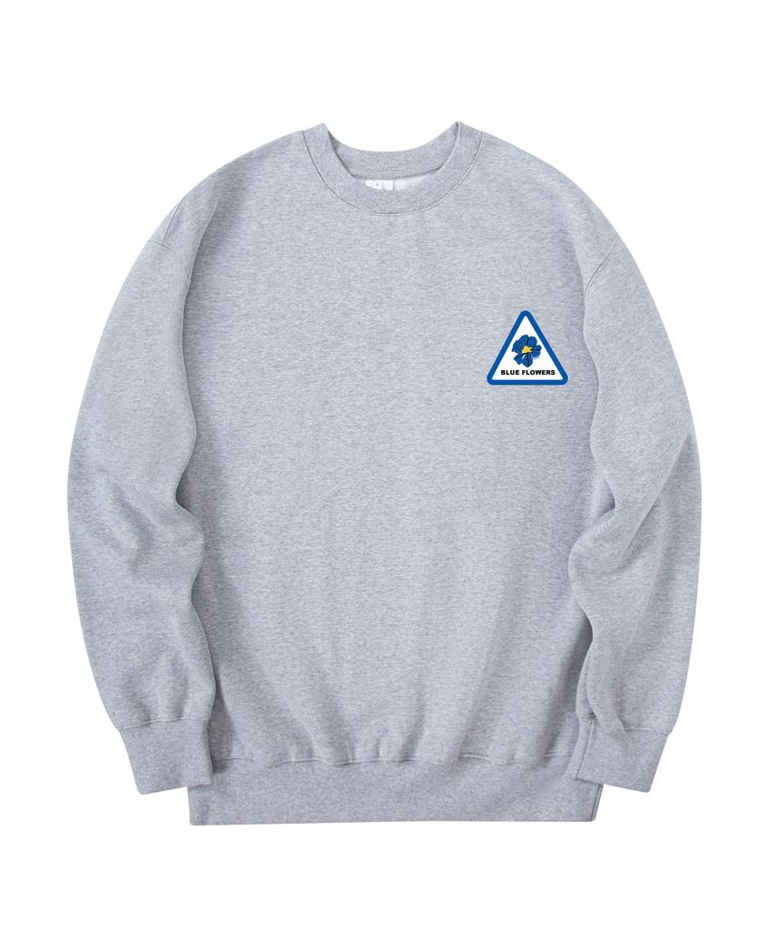 RADINEO Triangle Flower Sweatshirt Gray