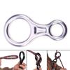 Descent Device Escape Rope for 8-16mm Rope Descender Carabiner 8 Ring Climbing Slow Down Rings