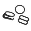 Mini Nylon Bra Strap Adjuster Slider Buckle Lingerie O Ring Sewing Accessory for Girdle and Underwear