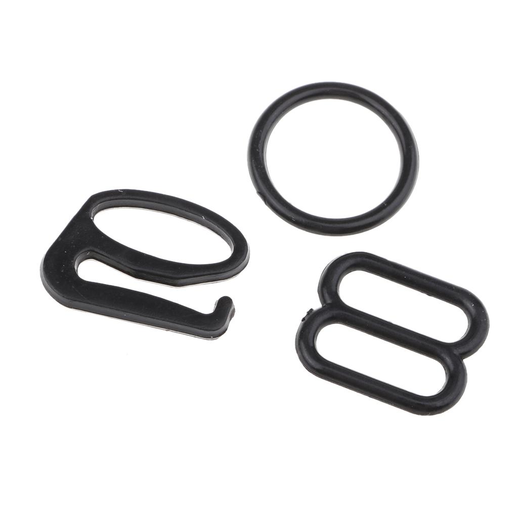 Mini Nylon Bra Strap Adjuster Slider Buckle Lingerie O Ring Sewing Accessory for Girdle and Underwear