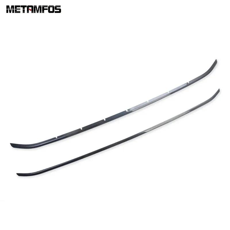 For Toyota Sienna -2024 2025 2026 Carbon Fiber Front Bumper Grille Racing Grill Molding Trim Sticker Accessories Car Styling