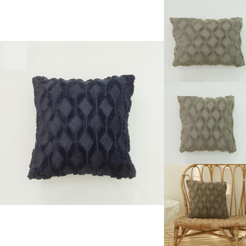 Super Soft Diamond Plush Pillowcase With Bright Colors For Stylish Living Room Decoration