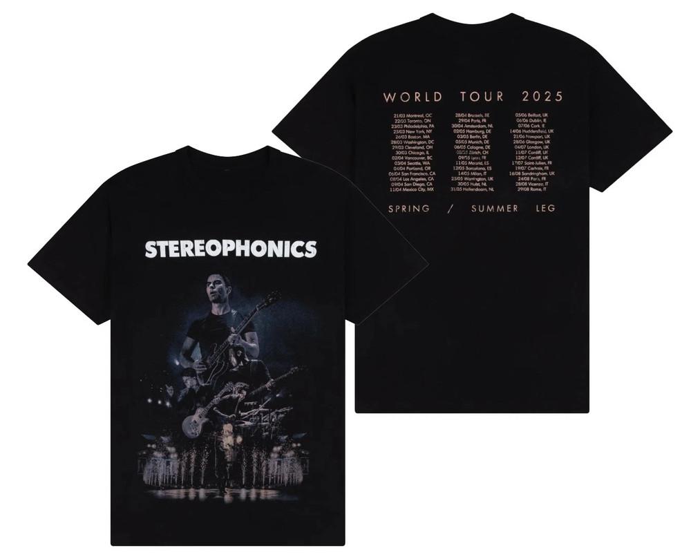 Stereophonics World Tour 2025 T-Shirt Unisex Size S-5XL Reprint Unisex T-Shirt XL