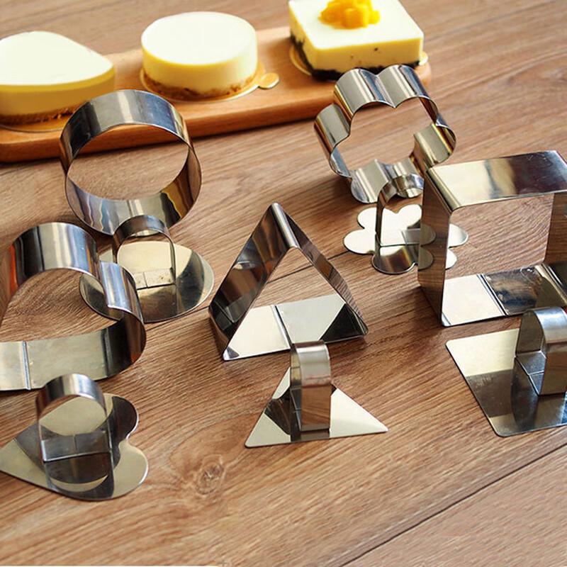 Stainless Steel Mousse Ring & Cookie Cutter Set