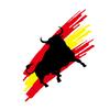 Bull With Spain Flag Car Sticker Waterproof Vinyl Decal Motorcycle Car Body Window Windshield Bumper Creative Decoration Sticker
