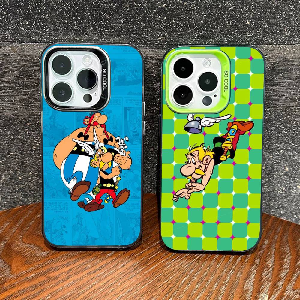 A-Asterix Y-O-Obelix Phone Case For IPhone 16 15 14 13 12 11 17 Pro MAX Plus Pro Matte Shockproof Cover