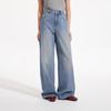 Hotwind 2026 Autumn Women's Sparkling Loose Straight-Leg Jeans