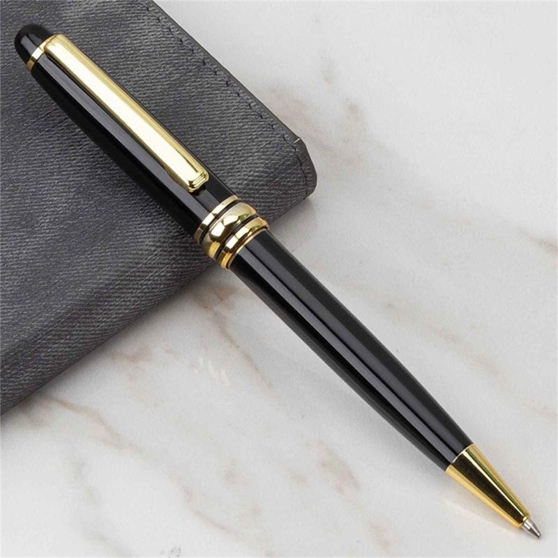6x Black Ink Ballpoint Pen Journaling Pen Smooth Writing Pen Metal Signature Pen Stationery Supplies for Writing