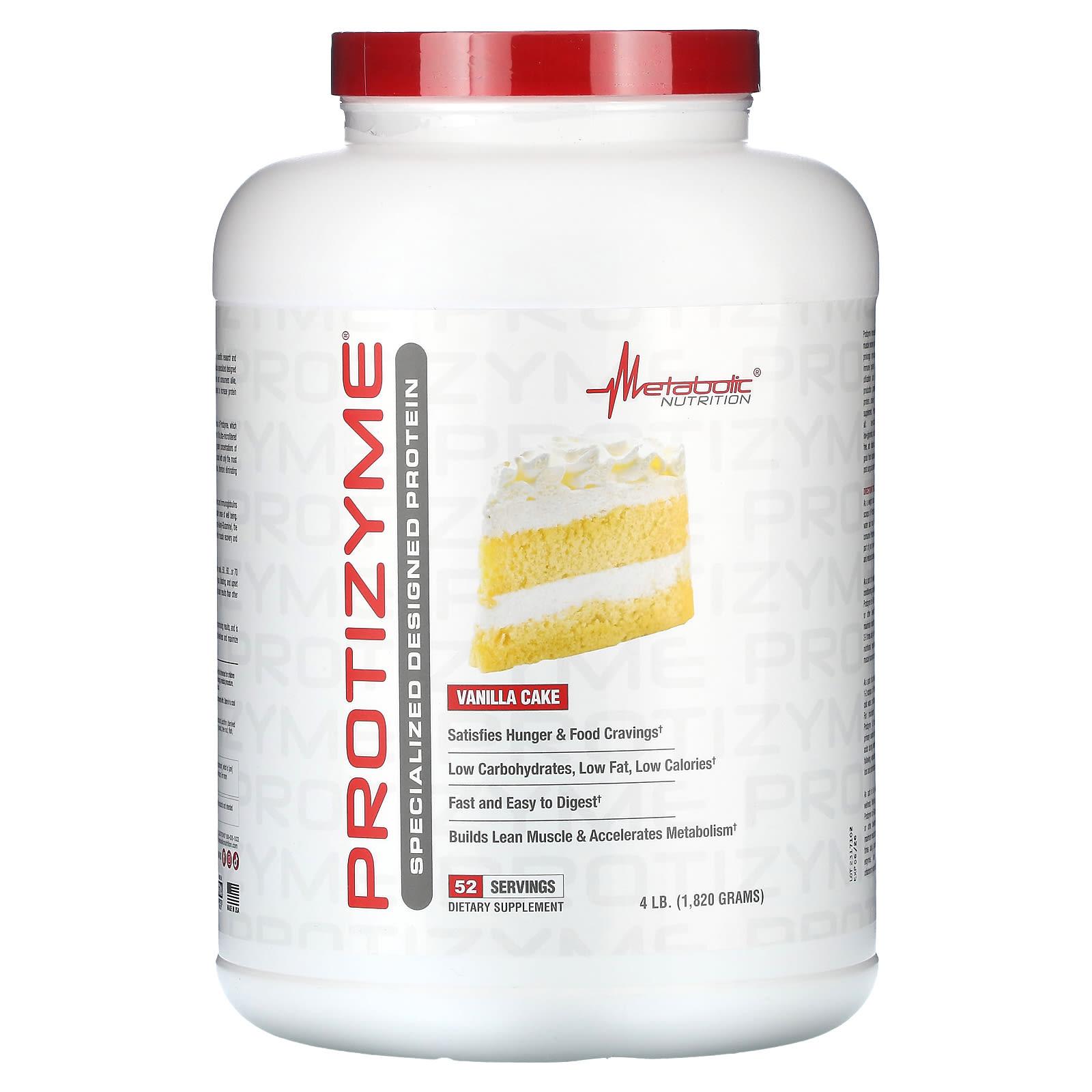 

Protezyme, Specially Designed Protein, Vanilla Cake, 1,820G (4Lb)