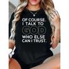 Women's Plus Size Trendy Letter Print Crew Neck Casual T-Shirt Top