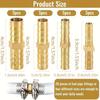 20 Piece Brass Hose Connector Kit - Barb Fittings for Air, Water, Fuel and YouTube - Leak Proof 6/8/10/12mm Multi-Size