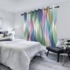 2Pcs/Set Colourful Gradient Window Curtain Bright Multicolor Blackout  Polyester Fabric Study Bedroom Living Room Decor Curtain