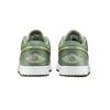 Jordan Air Jordan 1 Matcha Cloth Soft And Comfortable Low top Vintage Basketball Shoes Men's North Carolina Green 553558-146(Team855- )