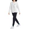 Skechers Trefoil Embroidered Skin-Friendly Pure Cotton Sports Long Sleeve T-Shirt Women Tops Bright-White L324W088-0019