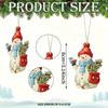 Lot de 9/18 pendentifs bonhomme de neige en bois pour sapin de Noël, décoration de fête, décoration d'intérieur