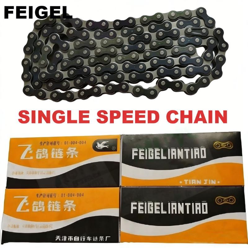 Single Speed Bicycle Chain Smooth Operation Wearproof Bike Chain for 24 26 28 Inch Bikes Outdoor Cycling Commuting Free Shipping