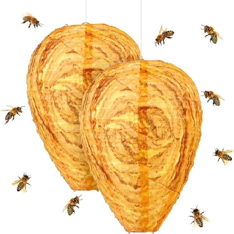 Deterrent Realistic Wasp Paper Repellents Safe Fake Trap DrivesBeehives Lanterns