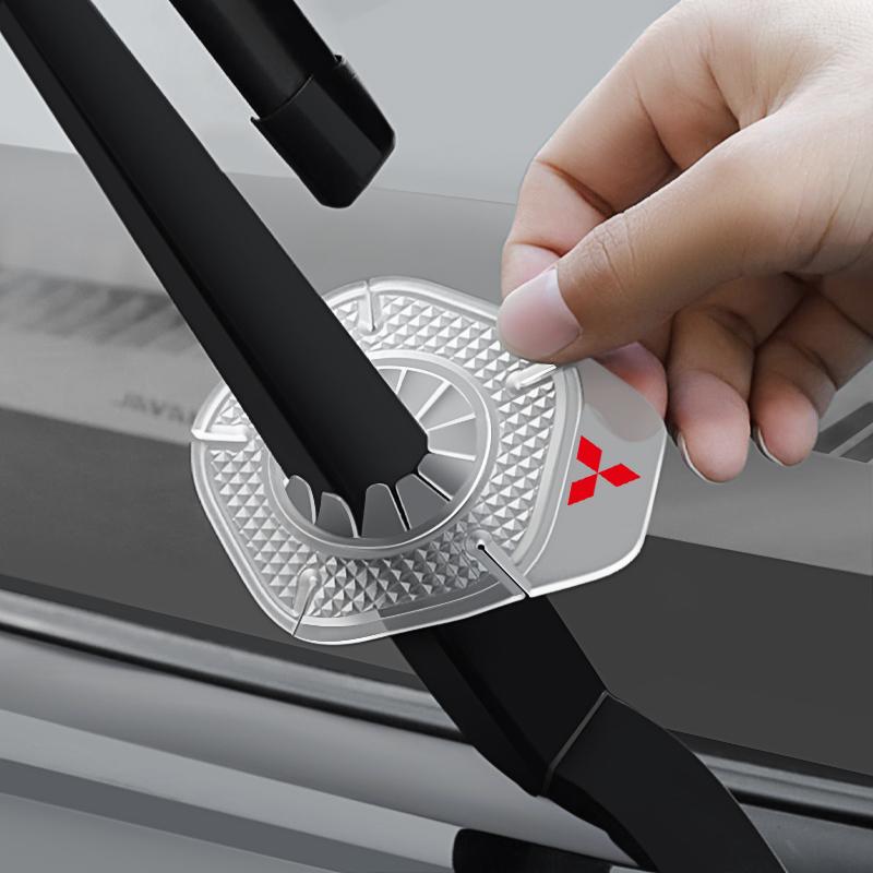 FOR Car Windshield Wiper Arm Hole Protection Cover Silicone Dust Cover For Mitsubishi Ralliart Lancer EX Outlander 3 L200 Pajero