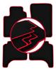Velour Floor Mats with Red Edge For: Suzuki Grand Vitara I SUV (1998-2005)