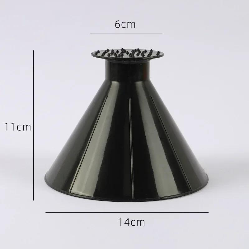 

1PC Auto Ice Scrape Funnel Winter Auto Car Magic Window Windshield Ice Scraper Shaped Funnel Deicer Cone Tool Scraping Snow чорний