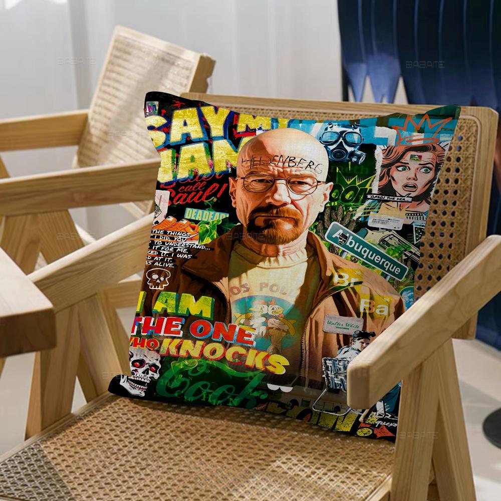 Breaking Bad Movie Office Cushion Pillowcase Car Cushion Cover45X45CM Lumbar Pillowcase Sofa Pillowcover