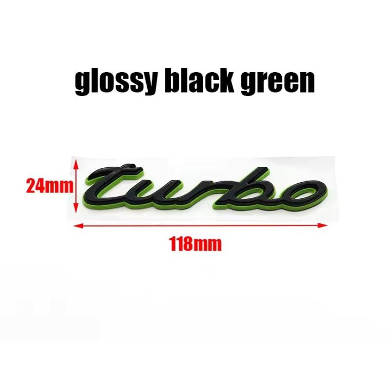 1pcs New 4 S Turbo E Hybrid ABS Car Fender Side Rear Trunk Emblem Badge Sticker Accessories