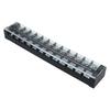 2 Pcs Terminal Strip Block 45A 600V Large Current Easy Wiring Ground Circuit Terminal Block 12