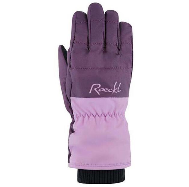 Велосипедные перчатки Roeckl Karfi детские (бордовые) EU 5