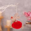 4pcs Cute Christmas Tree Plush Deer Decor Handmade Reindeer Xmas Tree Pendants  New Year Party Gifts