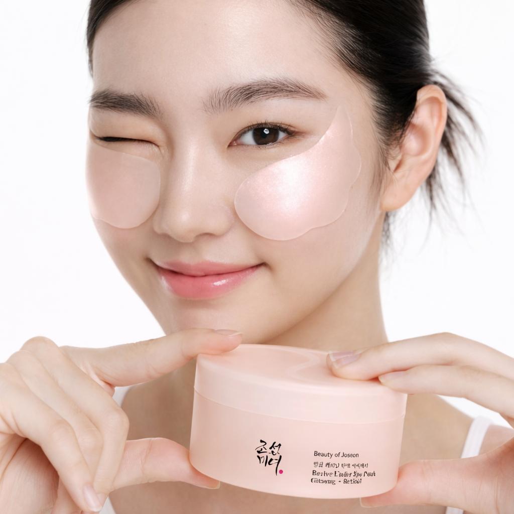 Korejský ženšen Retinal Oční náplasti Zpevňující Hydratační Péče pod oči Péče o tmavé kruhy K Beauty Beauty of Joseon 60ks