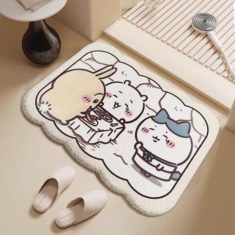 Giika Wow Bathroom Imitation Cashmere Toilet Floor Mat Bedroom Bedside Living Room Carpet Thickened Floor Mat Absorbent Mat