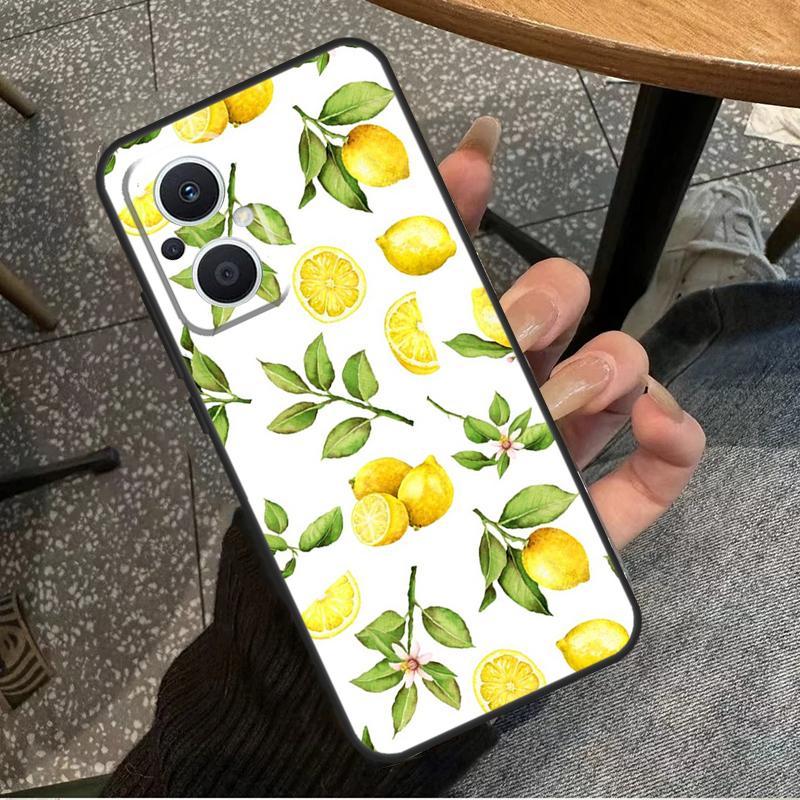 Lemon Fruit For OPPO Reno 14F 13F 12F 11F 10 11 12 13 14 Pro 7 8 Lite 8T OPPO Find X5 X6 X8 X9 Pro Case