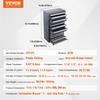 Drill Bit Dispenser Cabinet, 3 Pieces Three-Drawer for 1/16" To 1/2" & Letter Sizes A To Z, Five-Drawer Drill Bit Organizer for Wire Gauge Sizes #1 To